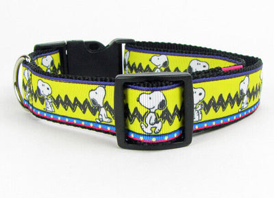 Snoopy dog collar handmade adjustable buckle collar 1