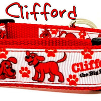 Clifford dog collar handmade adjustable buckle collar 1" wide or leash