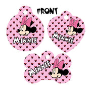 Pet ID Tag Minnie Mouse Personalized Custom Double Sided Pet Tag w/name & num