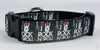 Rock n Roll Dog collar handmade adjustable buckle 1" or 5/8" wide or leash
