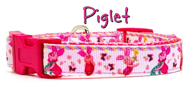 Piglet Dog collar Winnie The Pooh handmade adjustable buckle 5/8