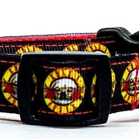 Guns N Roses dog collar handmade adjustable buckle collar 5/8" wide or leash Petcollarshandmade