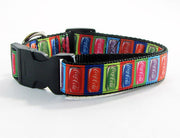 Coca Cola dog collar handmade adjustable buckle collar 1" wide or leash fabric Petcollarshandmade