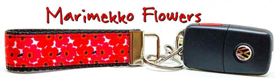 Marimekko Flowers Key Fob Wristlet Keychain 1