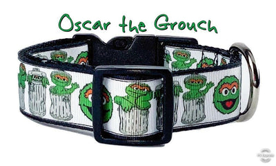 Oscar the Grouch dog collar handmade adjustable buckle 1