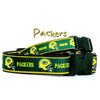 Packers Green Bay dog collar handmade adjustable buckle 1"or 5/8" wide or leash