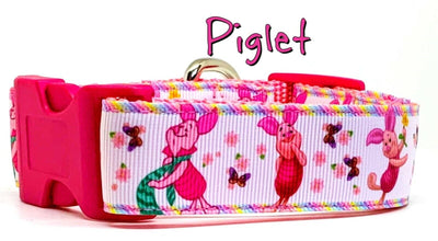 Piglet dog collar handmade adjustable buckle 1