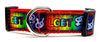 LGBT dog collar Handmade adjustable buckle collar 1" wide or leash - Furrypetbeds