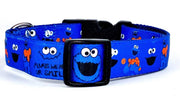 Cookie dog collar handmade adjustable buckle 1" or 5/8" wide or leash Petcollarshandmade