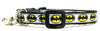 Batman cat or small dog collar 1/2" wide adjustable handmade bell or leash