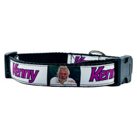 Kenny Rogers dog collar adjustable buckle 1" or 5/8" wide or leash Country music