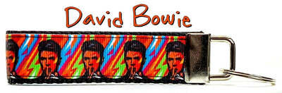 David Bowie Key Fob Wristlet Keychain 1