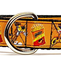 Cheetos dog collar handmade adjustable buckle collar 1" or 5/8" wide or leash