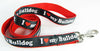Valentine dog collar handmade adjustable buckle collar 1"wide or leash fabric - Furrypetbeds