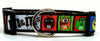 M & M's candy dog collar handmade adjustable buckle  1" or 5/8" wide or leash