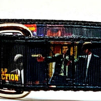 Pulp Fiction dog collar Movie handmade adjustable buckle 1" wide or leash