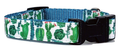 Cactus dog collar handmade adjustable buckle collar 5/8