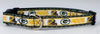 Green Bay Packers dog collar adjustable buckle collar 5/8" wide or leash fabric