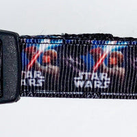 Star Wars dog collar handmade adjustable buckle collar 5/8"wide or leash fabric