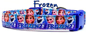 Frozen movie dog collar handmade adjustable buckle collar 5/8" wide or leash Petcollarshandmade