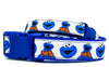 Cookie Monster dog collar handmade adjustable buckle 1" or 5/8" wide or leash Petcollarshandmade