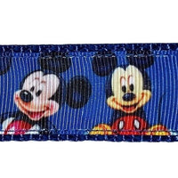 Mickey Mouse dog collar handmade adjustable buckle collar 1" wide or leash Petcollarshandmade