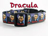 Dracula dog collar handmade adjustable buckle collar 1" wide or leash