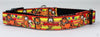 Garfield dog collar handmade adjustable buckle collar 1" or 5/8" wide or leash