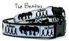 The Beatles dog collar handmade adjustable buckle 1" or 5/8" wide or leash