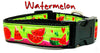 Watermelon dog collar handmade adjustable buckle collar 1"or 5/8" wide or leash Petcollarshandmade