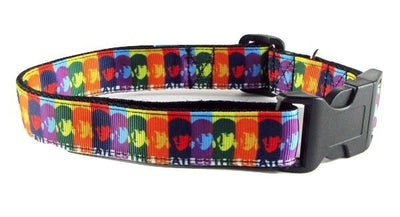 The Beatles dog collar handmade adjustable buckle collar 1