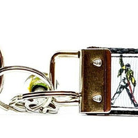 Queen Freddie Mercury Key Fob Wristlet Keychain 1"wide Zipper pull Camera strap - Furrypetbeds
