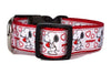Snoopy dog collar handmade adjustable buckle collar 1" wide or leash