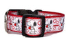 Snoopy dog collar handmade adjustable buckle collar 1" wide or leash Petcollarshandmade