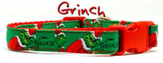 Grinch dog collar handmade adjustable buckle collar 5/8" wide or leash handmade - Furrypetbeds