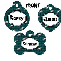 Pet ID Tag Phila Eagles NFL Personalized Custom Double Sided Pet Tag w/name - Furrypetbeds