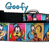 Goofy dog collar handmade adjustable buckle collar 1" or 5/8" wide or leash Petcollarshandmade