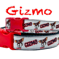 Gizmo dog collar handmade adjustable buckle collar 5/8" wide or leash Gremlins Petcollarshandmade