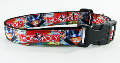 Monopoly dog collar handmade adjustable buckle collar 1