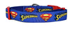 Superman dog collar handmade adjustable buckle collar 1" or 5/8" wide or leash Petcollarshandmade