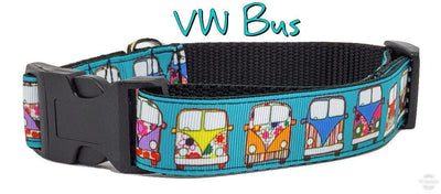 VW Bus dog collar handmade adjustable buckle collar 1