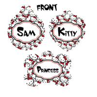 Pet ID Tag Hello Kitty Personalized Custom Double Sided Pet Tag name & number - Furrypetbeds