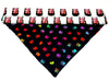 David Bowie Dog Bandana Over the Collar dog bandana Dog collar bandana Rock Petcollarshandmade