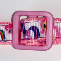 My Little Pony cat & small dog collar 1/2"wide adjustable handmade bell or leash Petcollarshandmade