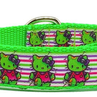 Hello Kitty Halloween dog collar handmade adjustable buckle 1" wide or leash