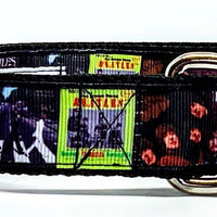 The Beatles dog collar handmade adjustable buckle 1" or 5/8" wide or leash Petcollarshandmade