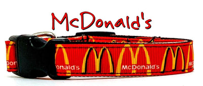 McDonald's Dog collar handmade adjustable buckle 5/8