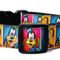 Goofy dog collar handmade adjustable buckle collar 1" or 5/8" wide or leash Petcollarshandmade