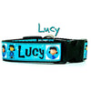 Lucy from Peanuts dog collar handmade adjustable buckle 1"or 5/8" wide or leash