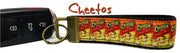 Cheetos Key Fob Wristlet Keychain 1"wide Zipper pull Camera strap handmade - Furrypetbeds